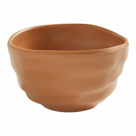 AMERICAN METALCRAFT Marra 6 oz. Terracotta Round Melamine Bowl 124MRB6TC